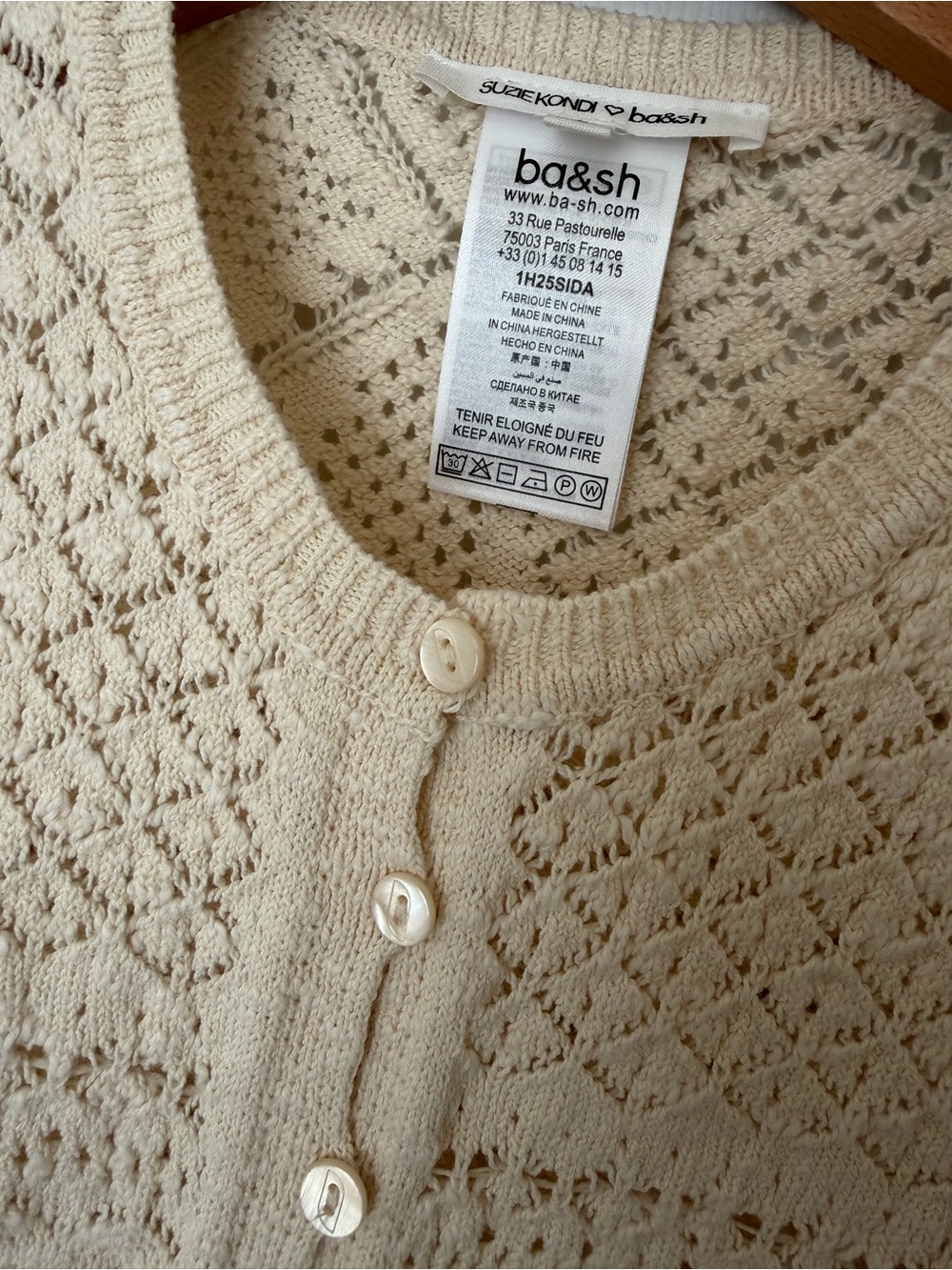 Ba&sh Suzie Kondi Cardigan - size 2/S - Picture 2 of 6